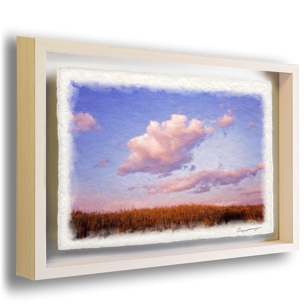 新品 額装付き 風水絵画 幸せの草原 風景画 風水 絵画 開運 絵 運気アップ Amazon.co.jp: Natural Memories 玄関に飾ると運気が上がる絵画 和紙の